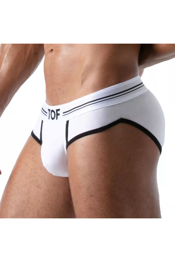 French Slip Homme Blanc - Style Échancré et Confort by TOF Paris
