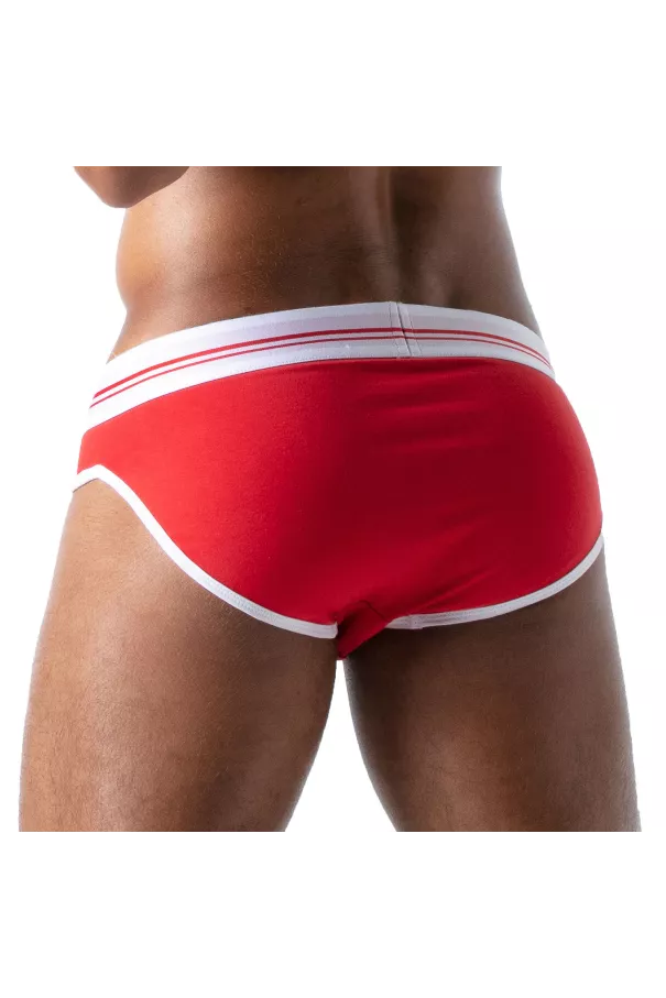 French Slip Homme Rouge - Style Échancré et Confort by TOF Paris