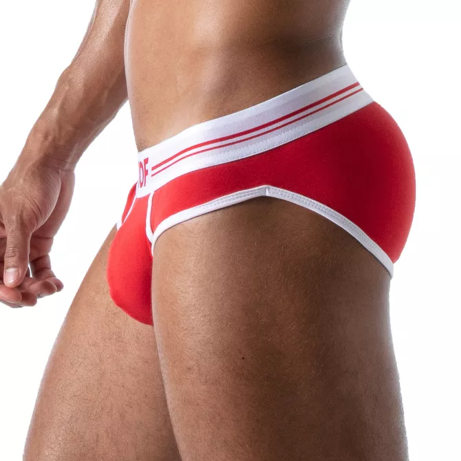 French Brief for Men Red - High-Cut Style and Comfort by TOF Paris