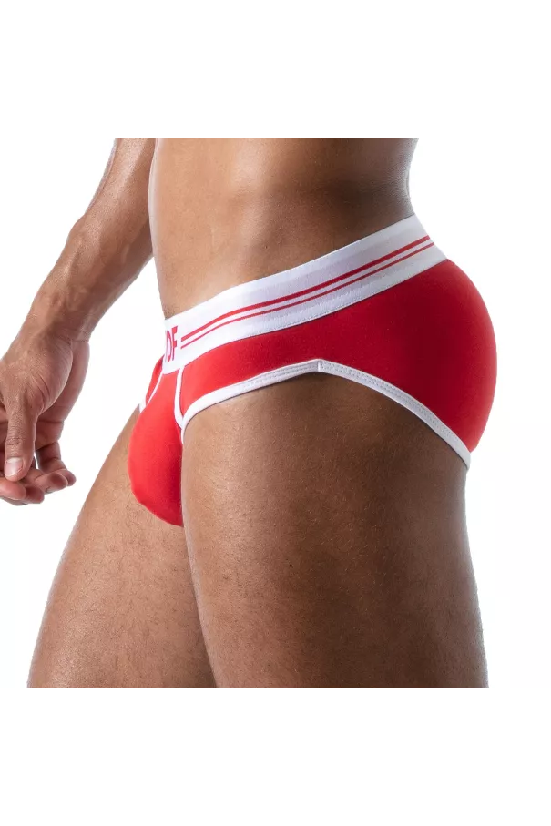 French Slip Homme Rouge - Style Échancré et Confort by TOF Paris