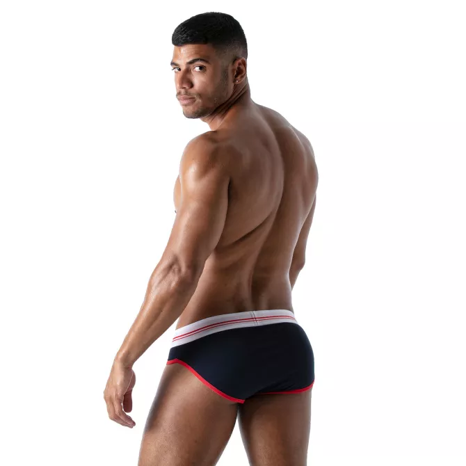 French Brief for Men Navy - High-Cut Style and Comfort by TOF Paris