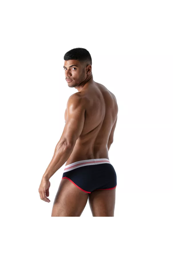 French Slip Homme Bleu Marine - Style Échancré et Confort by TOF Paris