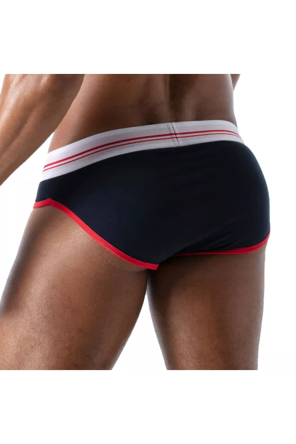 French Slip Homme Bleu Marine - Style Échancré et Confort by TOF Paris