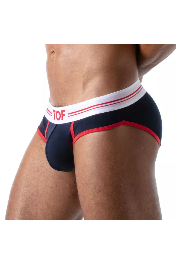 French Slip Homme Bleu Marine - Style Échancré et Confort by TOF Paris