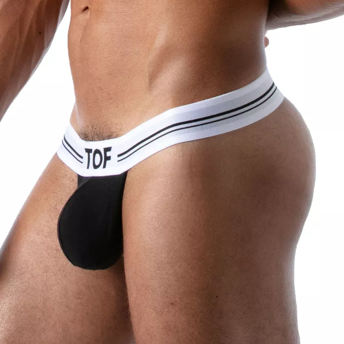 Stringless Thong for Men Black - Sexy and Comfortable by TOF Paris