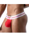 French Stringless Thong Red