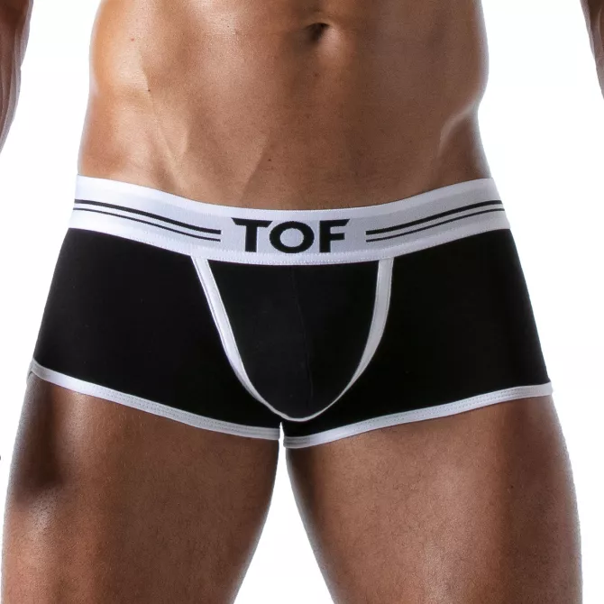 Boxer French Black - Men's Cotton Trunks and Shorties | TOF Paris