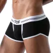 Boxer French Black - Men's Cotton Trunks and Shorties | TOF Paris