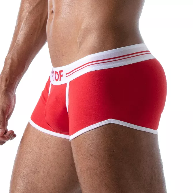 Boxer French Red - Men's Cotton Trunks and Shorties | TOF Paris