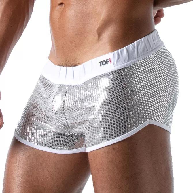 Star Sexy Mini-Shorts Silver