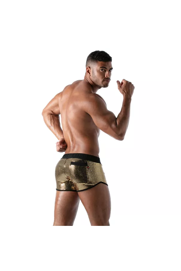 Star Sexy Mini-Shorts Gold
