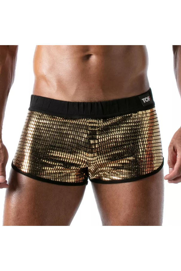 Star Sexy Mini-Shorts Gold