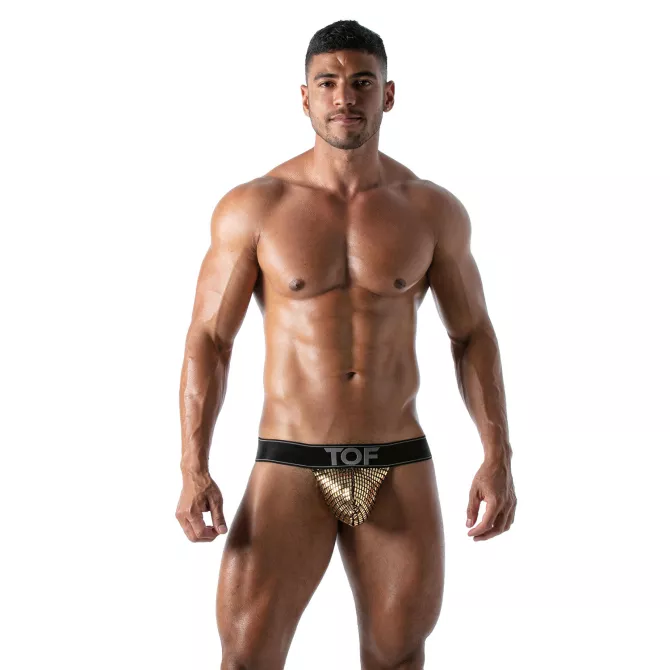 Star Stringless Thong Gold