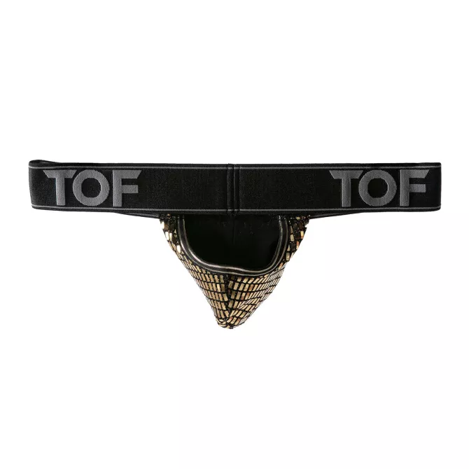 Star Stringless Thong Gold