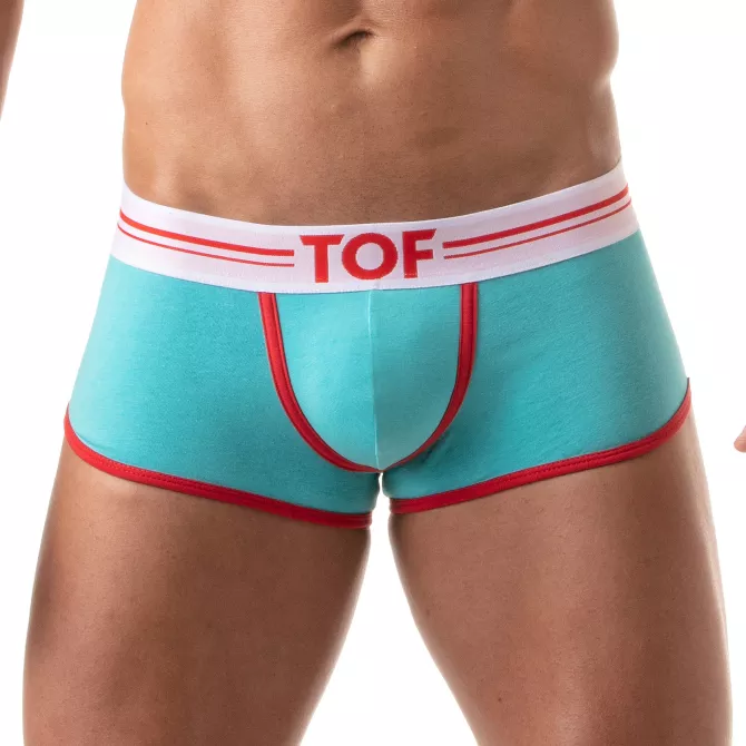 Boxer French Turquoise - Boxers et shortys homme en coton | TOF Paris