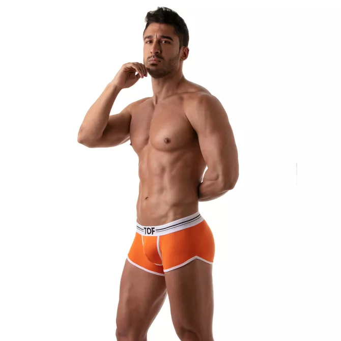 Boxer French Orange - Boxers et shortys homme en coton | TOF Paris