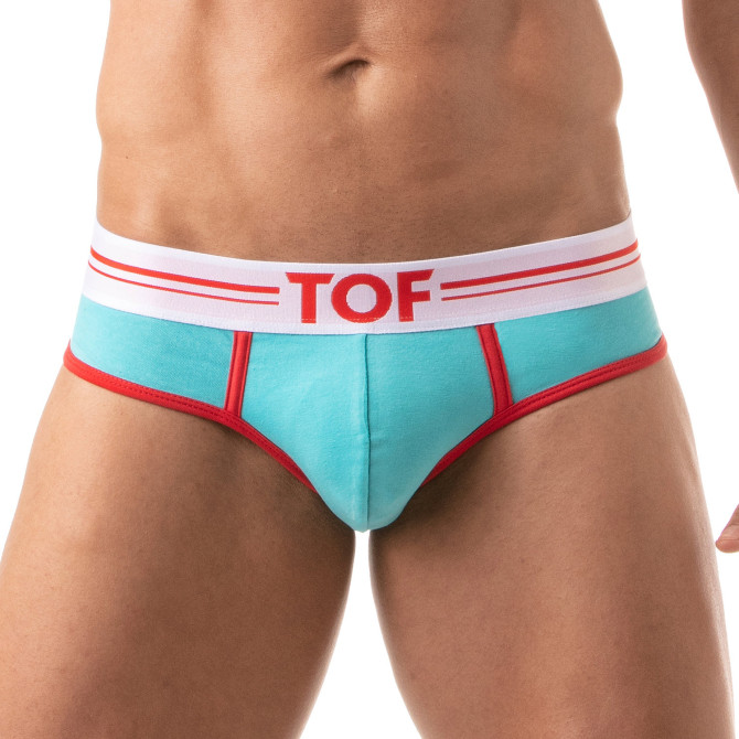 French Slip Homme Turquoise - Style Échancré et Confort by TOF Paris