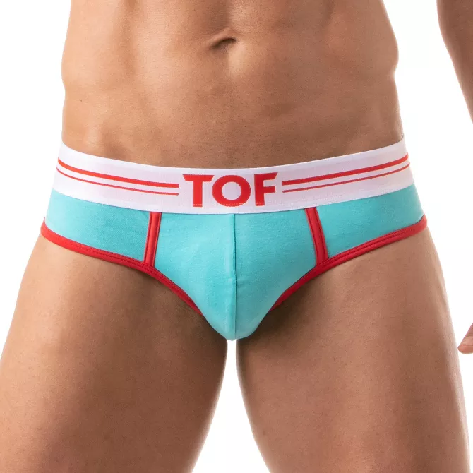 French Slip Homme Turquoise - Style Échancré et Confort by TOF Paris