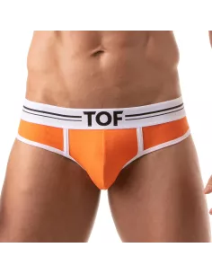 French Slip Homme Orange - Style Échancré et Confort by TOF Paris