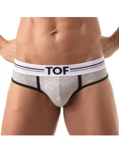 French Slip Homme Gris Chine - Style Échancré et Confort by TOF Paris