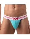French Stringless Thong Turquoise