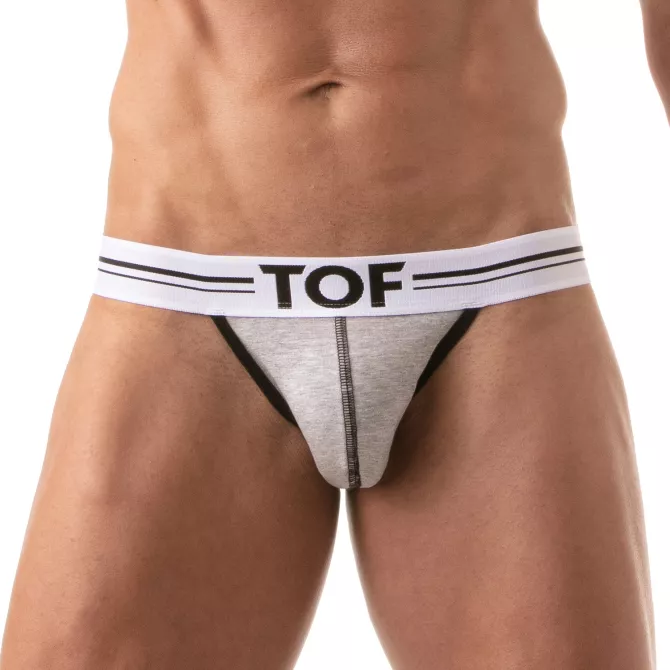 French Jock Gris Chine - Jockstrap sexy et confortable pour homme | TOF Paris