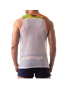 Débardeur en mesh Floral Jaune