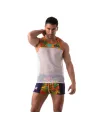 Débardeur en mesh Floral Jaune