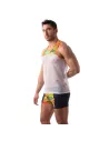 Débardeur en mesh Floral Jaune
