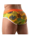 Floral Swim Brief Yellow