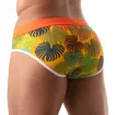 Slip de bain Floral Jaune