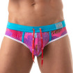 Floral Swim Brief Pink