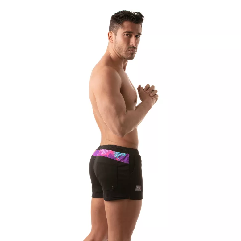 Short Sexy de bain Floral Rose