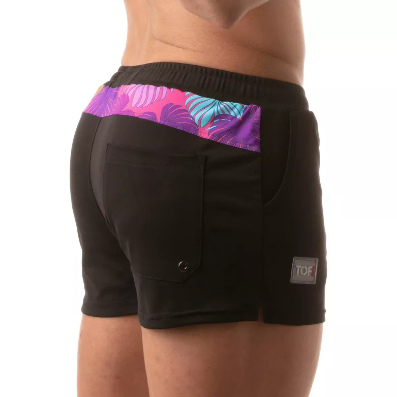 Floral Swim Sexy Shorts Pink