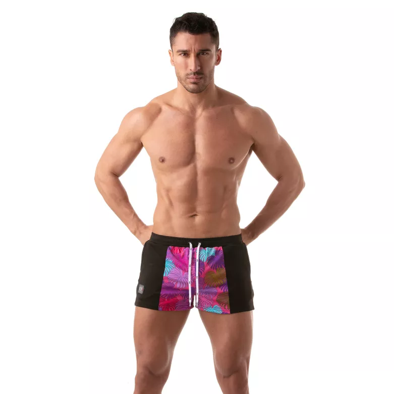 Floral Swim Sexy Shorts Pink