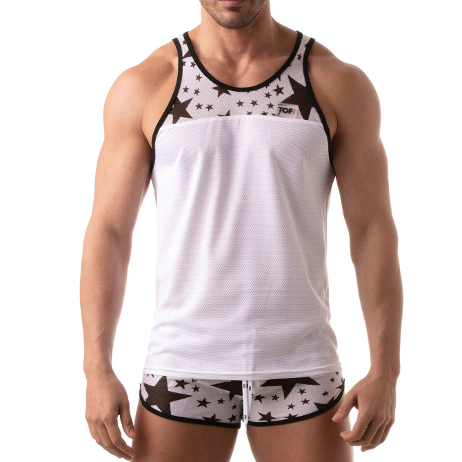 Débardeur ajouré | FLORAL | TOF Paris