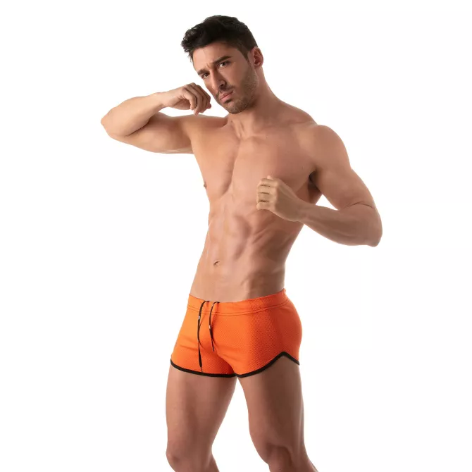 Mesh Sexy Shorts - Orange