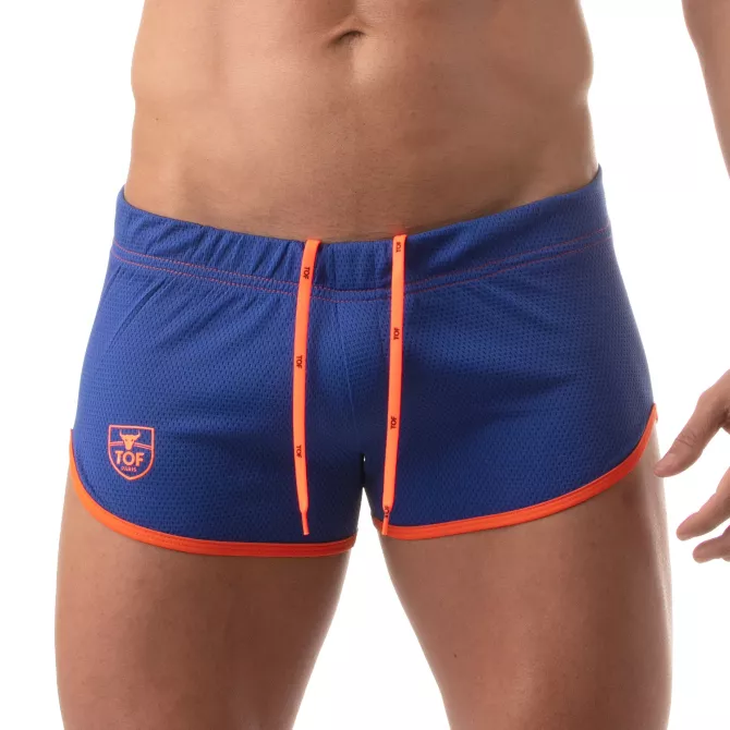 Short Sexy en mesh - Bleu Royal