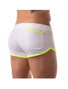 Mesh Short - White - Back - Back Pocket