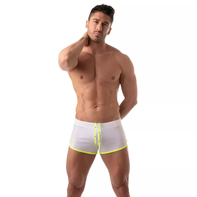 Short Mesh - Blanc - Corps Complet - Short Sexy