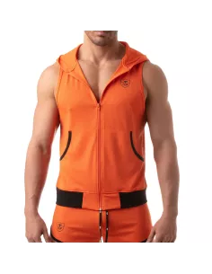 Veste à capuche sans manche - Orange