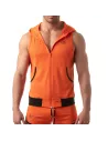 Veste à capuche sans manche - Orange