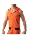 Veste à capuche sans manche - Orange