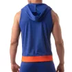 Mesh Sleeveless Hoodie - Royal Blue
