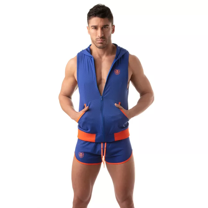 Veste à capuche sans manche - Bleu Royal