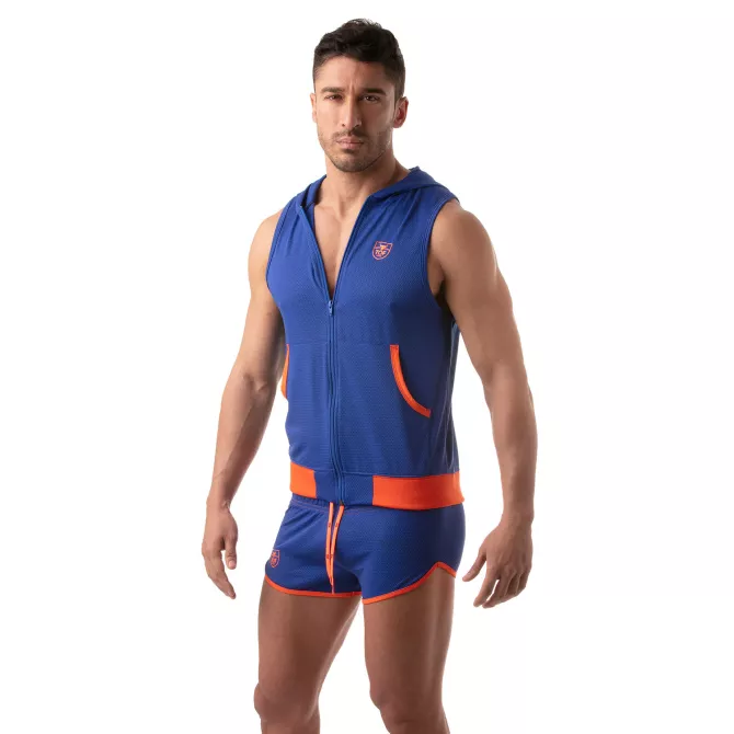 Veste à capuche sans manche - Bleu Royal