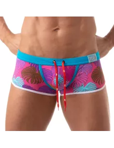 Floral Swim Trunk Pink