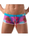 Floral Swim Trunk Pink