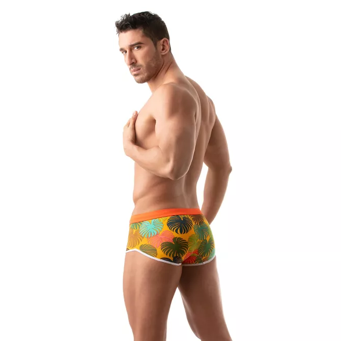 Shorty de bain Floral Jaune