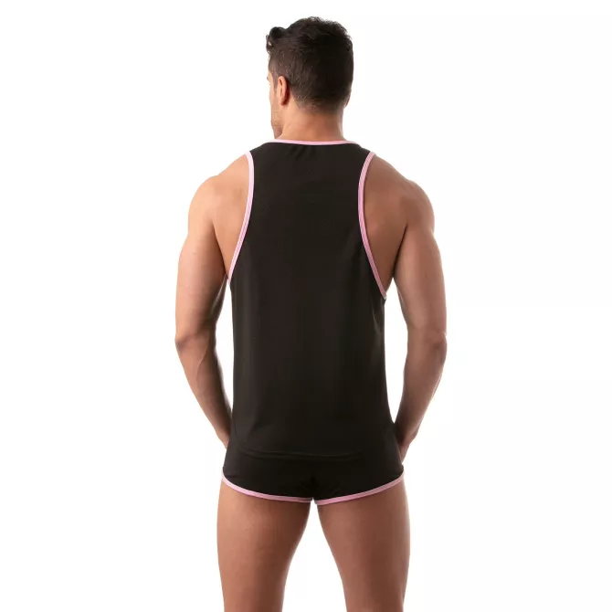 Mesh tank top - Black